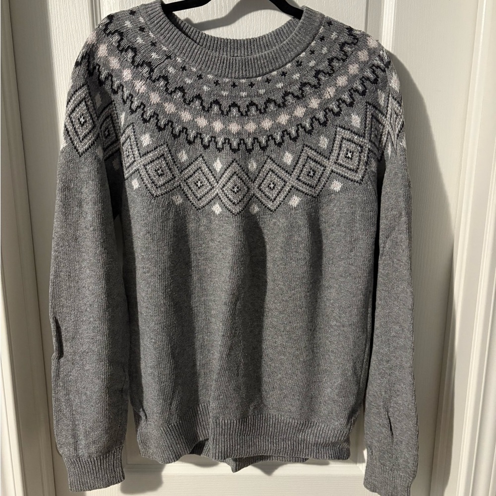 Gray Patterned Women’s Sweater